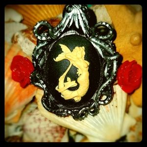 Beautiful Nautical Mermaid Cameo Barrette